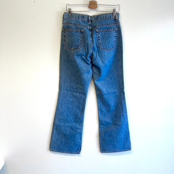 GAP Hi-Rise Flare Jeans 10 Regular Medium Wash Bootcut - Picture 8 of 9